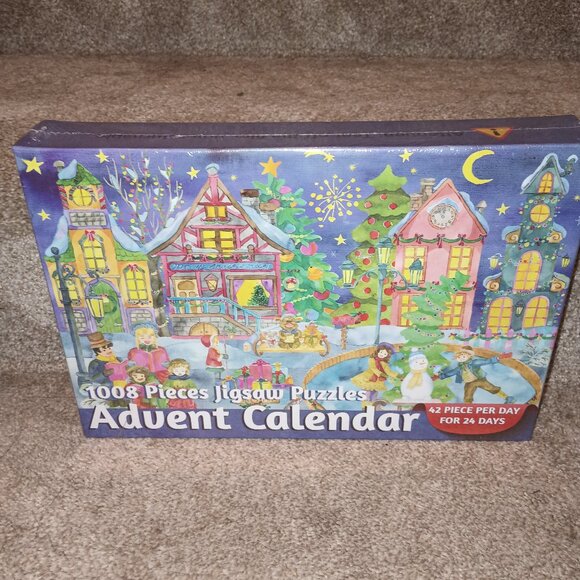 NEW Advent Calendar 2023 Christmas Scene Jigsaw Puzzles - Picture 2 of 10